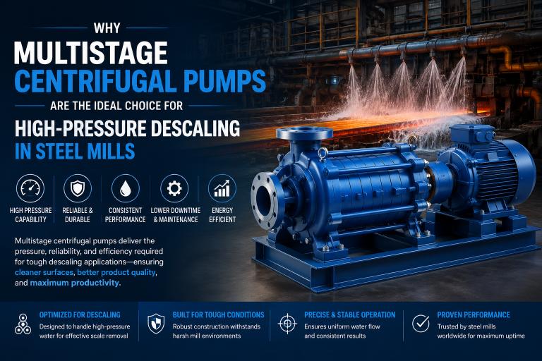 Why Multistage Centrifugal Pumps Are the Ideal Choice for High-Pressure Descaling in Steel Mills